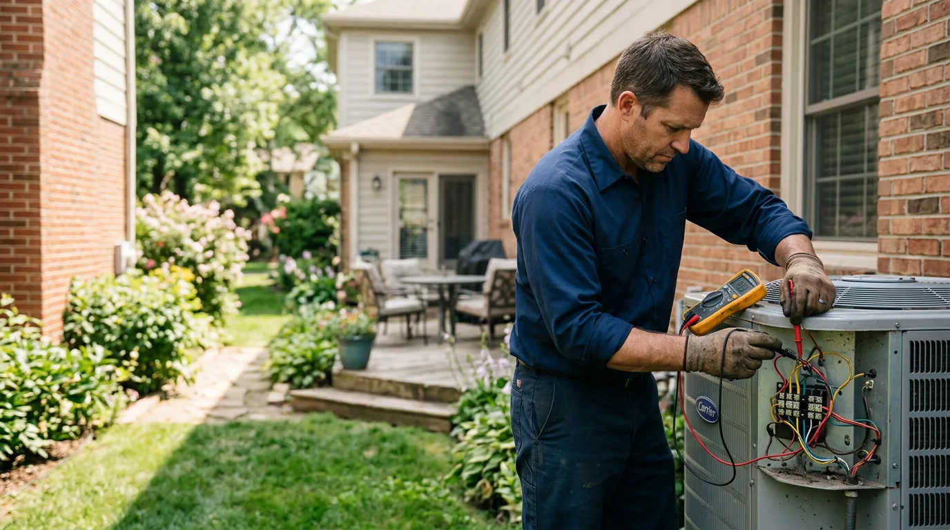 HVAC technician working near Adams, KY